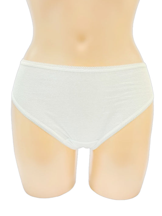 【おすすめ】股上深めで安心の純白ショーツ♪
