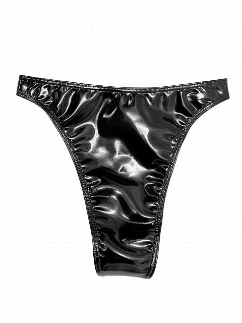 wbb-8356 ストレッチエナメルTバックハイレグパンツ