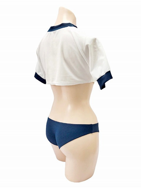 wbb-2525 【受注生産】ミニ丈体操服&スーパーローライズブルマーセット