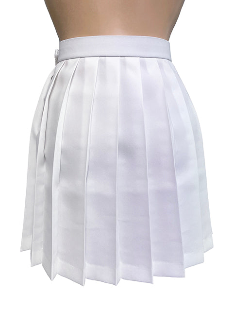 wbb-1169-8009 秋冬長袖白セーラー服 白プリーツスカートセット
