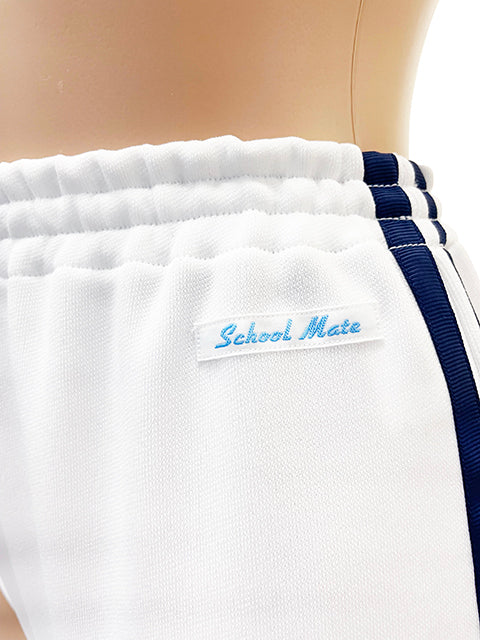wbb-5780w SchoolMateライン入りブルマー ホワイト×ネイビー