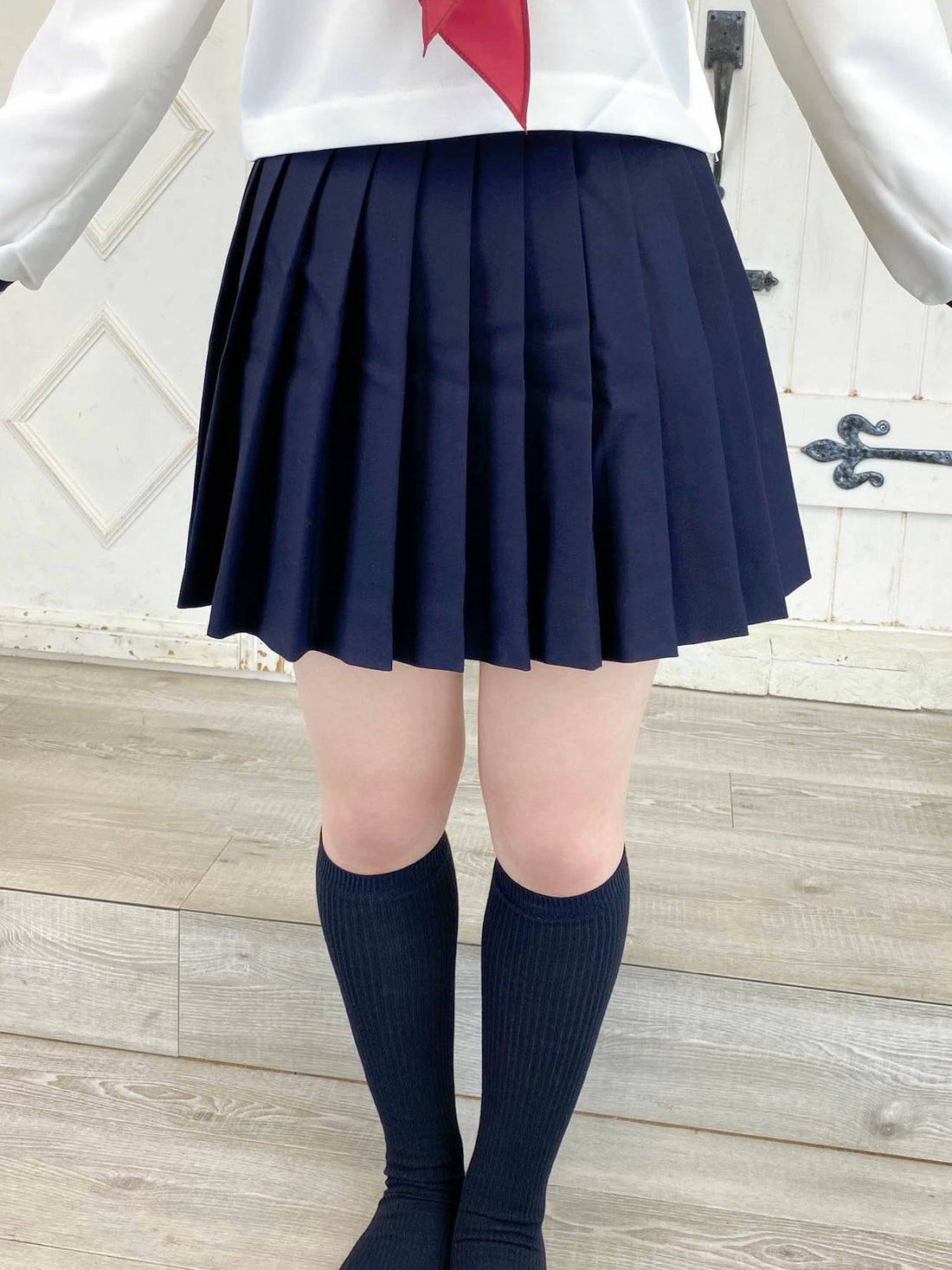 【再入荷】大きめサイズの本格派プリーツスカート♪