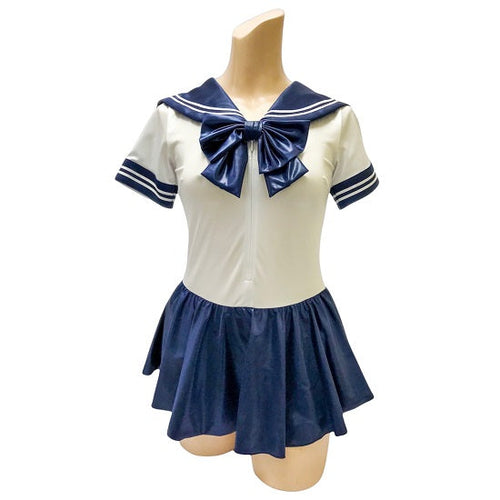 ★再入荷☆配色タイプの半袖セーラーレオタード♪