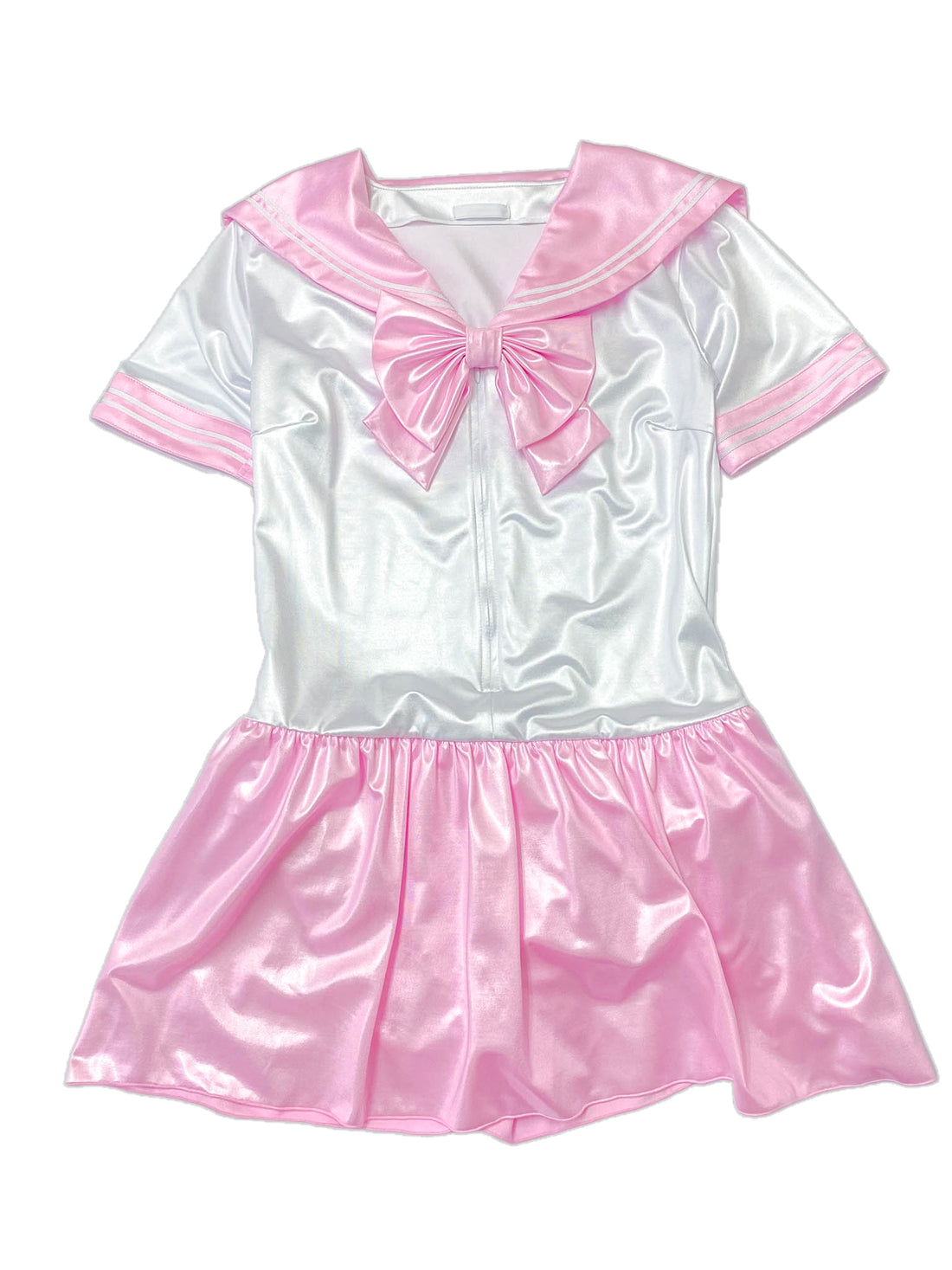 【再入荷】配色タイプの半袖セーラーレオタード♪