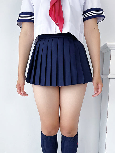 wcs-01s[1919] t155 l25 春夏半袖セーラー服上下セット T155 スカート丈25cm