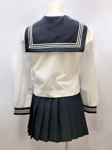 wcs-07s[4919] t155 l25 春夏長袖セーラー服上下セット T155 スカート丈25cm