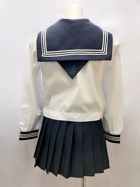 wcs-07s[4919] t155 l25 春夏長袖セーラー服上下セット T155 スカート丈25cm