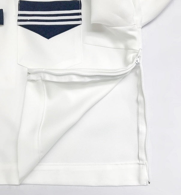 wcs-11s[1818n] t170 l25 秋冬クリームセーラー服上下セット T170 スカート丈25cm